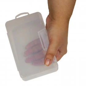 Caixa Organizadora Plástica Transparente 1 Divisória 145*88*40mm