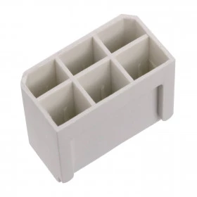 Conector Alojamento Para Faston 6,3mm Automotivo 6 Vias Fêmea