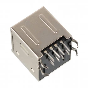 Conector USB Duplo Tipo A Fêmea 90° para Placa YH-USB02