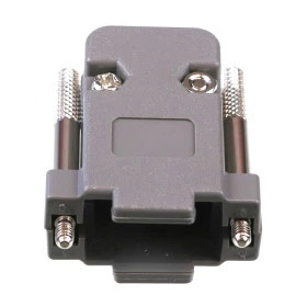 Capa Cinza para Conector DB9 180º com Parafusos Longos