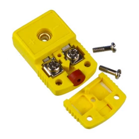 Conector Tipo K  para Termopar Amarelo Fêmea SMPW-K-F Aéreo