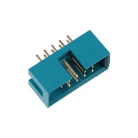 Conector Caixa Header 9 Vias Macho 2,54mm 180º para Placa