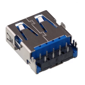 Conector USB 3.0 Fêmea 90° para Placa