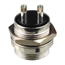 Conector de Aviação Circular Mike Grande GX20 2 Vias Macho para Painel