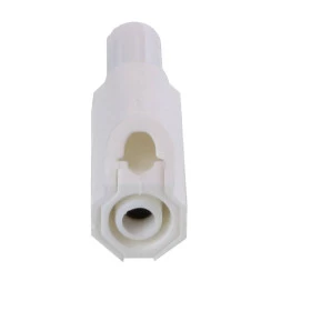 PB981D - Pino Banana 4mm de Segurança com Derivação Branco