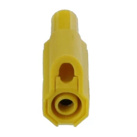 PB981D - Pino Banana 4mm de Segurança com Derivação Amarelo
