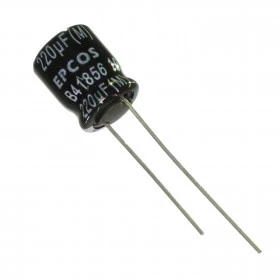 Capacitor Eletrolítico Baixa ESR 220μF 220uF 35V 105ºC 10x12,5mm Epcos B41856C7227M
