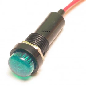 Sinalizador Olho de Boi Verde XD8-2 110/220V com Fio