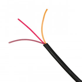 Cabo Manga 3 Vias 26AWG Preto sem Blindagem (metro)