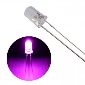 Led Pink Rosa 5mm Cristal Alto Brilho 3000mCD