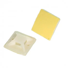 Fixador para Cabo Abraçadeira Auto Adesivo com Fita Dupla Face 19x19mm