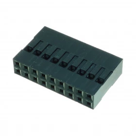 Alojamento 2x9 Vias 18 Vias Modu 2,54mm