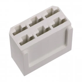 Conector Alojamento Para Faston 6,3mm Automotivo 6 Vias Fêmea