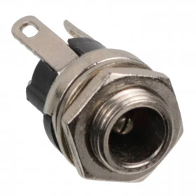 Jack Metálico J4 2,1mm com Rosca para Montagem em Painel DC-025