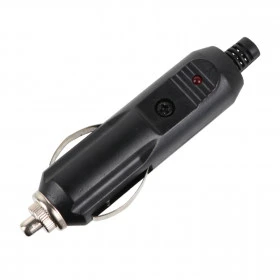 Plug Tipo Cigarreira Automotiva Macho com Led com Fusível de 5A