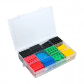 Kit 530 Unidades Espaguete Termo Retrátil com Caixa Organizadora