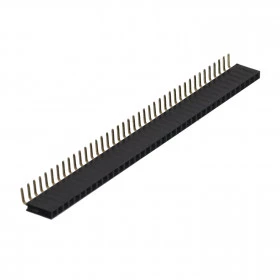 Barra de Pinos Fêmea 1x40 Passo 2,54mm (MCI) 90°