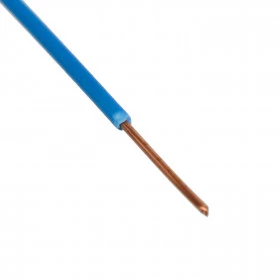 Cabo Fio Sólido Rígido para Eletrônica Azul 0,20mm² (metro)