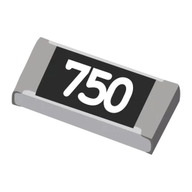 Resistor 75Ω 5% 1/4W SMD 1206 75R