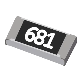 Resistor 680Ω 5% 1/4W SMD 1206 680R