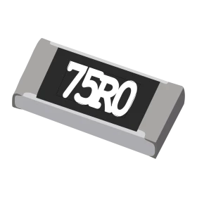 Resistor de Precisão 75Ω 1% 1/4W SMD 1206 75R