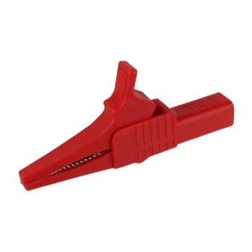 Garra de Jacaré Tipo Golfinho GJ50 Vermelha para Pino Banana 83,5mm 32A