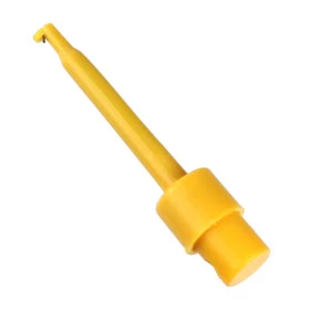 Pinça Retrátil para Testes tipo Ponta de Provas 57mm Amarela