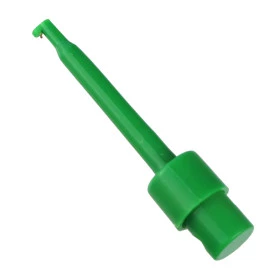 Pinça Retrátil para Testes tipo Ponta de Provas 57mm Verde