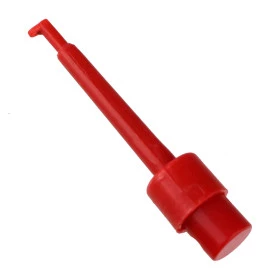 Pinça Retrátil para Testes tipo Ponta de Provas 57mm Vermelha