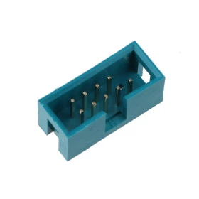 Conector Caixa Header 9 Vias Macho 2,54mm 180º para Placa