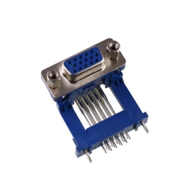 Conector DB15 VGA Fêmea 90º para Placa Perfil Alto