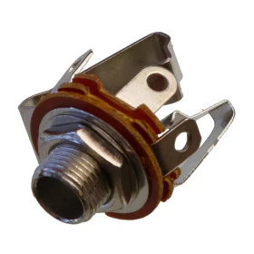 Jack J10 P10 Estéreo Circuito Aberto para Painel (3 Terminais)