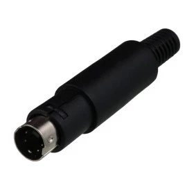 Conector Plug Mini Din 4 Vias Macho