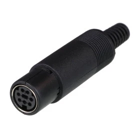 Conector Jack Mini Din 7 Vias Fêmea