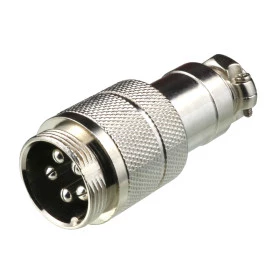 Conector de Aviação Circular Mike Grande GX20 5 Vias Macho para Cabo