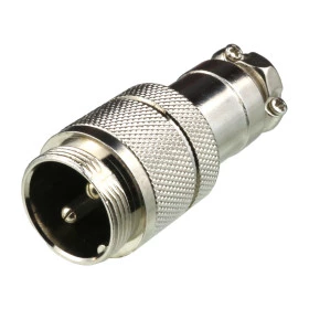 Conector de Aviação Circular Mike Grande GX20 2 Vias Macho para Cabo