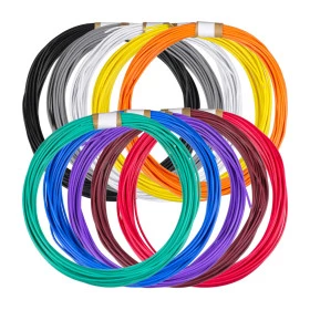 Kit 100 Metros Cabinho 1,5mm² Cabo Flexível Colorido Para Eletrônica 10 Cores