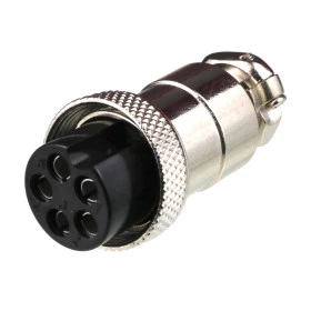Conector de Aviação Circular Mike Grande GX20 5 Vias Fêmea para Cabo