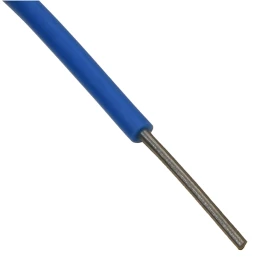 Cabo Fio Sólido Rígido para Eletrônica Estanhado Azul 0,30mm² 300V 70°C (metro)