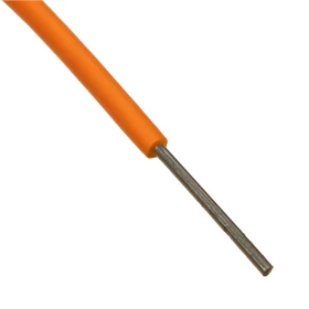 Cabo Fio Sólido Rígido para Eletrônica Estanhado Laranja 0,30mm² 300V 70°C (metro)