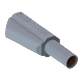 PB981D - Pino Banana 4mm de Segurança com Derivação Cinza