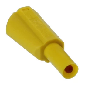 PB981D - Pino Banana 4mm de Segurança com Derivação Amarelo