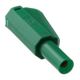 PB981D - Pino Banana 4mm de Segurança com Derivação Verde