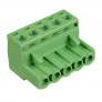 Conector Borne Fêmea Verde 5 Vias KF2EDGK-5.08 Passo 5,08mm