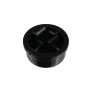 Botão Redondo Preto para Chave Tactil 12x12x7,3mm